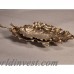 Gracie Oaks Aubin Golden Leaf Aluminum Decorative Bowl GRKS3961